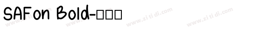SAFon Bold字体转换